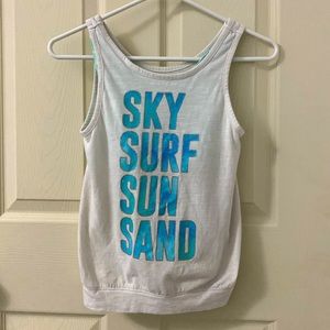 Girls Sky Surf Sun Sand Style Tank Top 12
